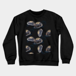 Jellyfish Swimming in the Open Sea Crewneck Sweatshirt